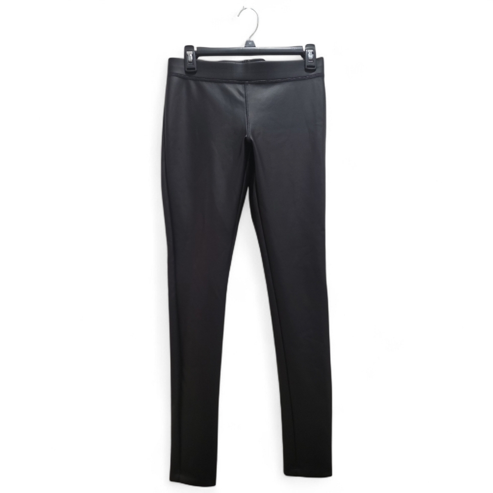 Express Black Faux Leather Leggings Size Small